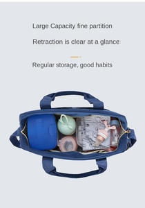 Deellt prezzo all'ingrosso pannolino caddy organizer borsa di tela borsa per pannolini portatile impermeabile bambino con fasciatoio - Product Image 4