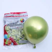 Ballons en latex chromé de haute qualité Shuaian de 10 pouces 1,8G, or, rose, argent, noir, vente en gros, pour anniversaire, mariage