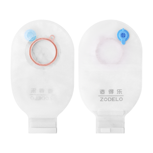 Two-Piece Transparent Colostomy <strong>Ostomy</strong> Bag With Baseplate Medical Consumables Product - Product Image 2