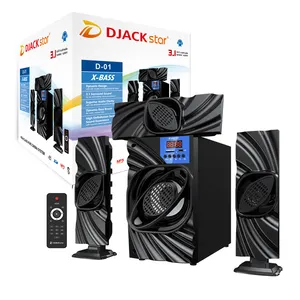 Alto-falante djack star D-01 3.1, sistema de home theater, caixa de som popular, sem fio, dj, woofer