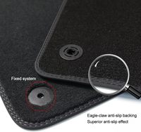 Ensemble de tapis de sol de voiture sur mesure en 4 pièces, écologiques, imperméables, insonorisants, épaisseur 6 mm, pour SUV compact, velours de qualité supérieure