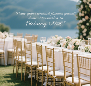 Chaises Tiffany en gros, banquet, Napoléon, dîner, métal, acier, location, chaises Chiavari pour mariage, pour événements - Product Image 3