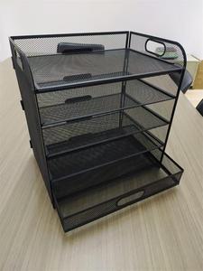 Organisateur de documents en papier à <span class=keywords><strong>5</strong></span> niveaux personnalisable avec poignée, porte-documents en maille pour bureau, maison, salle de classe ou école - Product Image 6