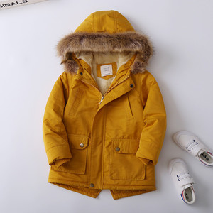 Veste coupe-vent à capuche pour garçon, en polaire, avec fermeture éclair, manteau rembourré en coton épais, vêtements pour enfants, écologiques et respirants - Product Image 4