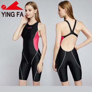 Maillot <span class=keywords><strong>de</strong></span> <span class=keywords><strong>bain</strong></span> une pièce professionnel Yingfa pour femme, longueur genou, pour la compétition et l'entraînement, amincissant et gainant, pour filles et adultes - Product Image 1