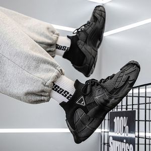 Chaussures de sport respirantes en maille tissée, chaussures décontractées pour hommes, chaussures de sport tendance pour hommes et femmes - Product Image 3