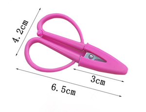 กรรไกรซุปเปอร์สแนปส์สีสันตามสั่ง ขนาดเล็ก ปลอดภัย พร้อมปลอกซิลิโคนป้องกัน สำหรับงานควิลท์และงานฝีมือ - Product Image 3