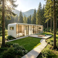 Maison préfabriquée Apple Cabin avec chambre à coucher, chambre d'hôtel capsule préfabriquée, pod de couchage