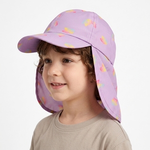 Cappello da baseball per bambini con protezione UV, impermeabile, a righe, sportivo, stampato in sublimazione, con copertura per il collo. - Product Image 2