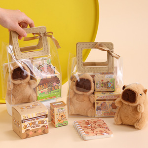 Capybara Plush Gift Set With Stickers And Notebook For Children's Day - Product Image 2