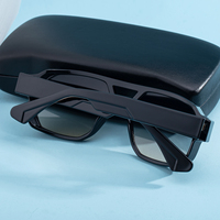 KAJILA Vente en gros Lunettes de soleil rétro personnalisées avec logo, monture carrée en PC, double pont, branches à clips CP, protection UV400 pour femmes et hommes