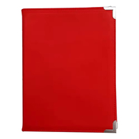 Porte-menu en cuir personnalisé pour restaurants et bars à café, avec double pliage et couvertures de menu