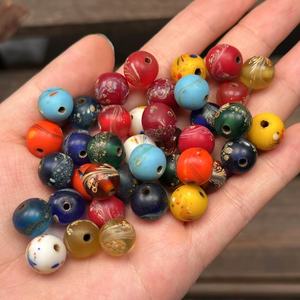 Cuentas de cristal de la vieja escuela hechas a mano de 12mm, cuentas sueltas de cristal individuales coloridas, joyería personalizable DIY para accesorios de Murano - Product Image 3