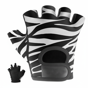 Guantes de Levantamiento de Pesas con Logotipo Personalizado, de Microfibra, Medios Dedos, Unisex, Antideslizantes y Transpirables - Product Image 1