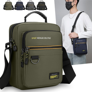 Men's Oxford Cloth Crossbody Bag Waterproof Multi Compartment Casual Commuting Shoulder Bag Solid Color Spring 2026 - Product Image 5