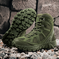 Chaussures de randonnée en plein air avec soutien de la voûte plantaire, semelle extérieure en caoutchouc antidérapante, boucle métallique, lacets tissés respirants