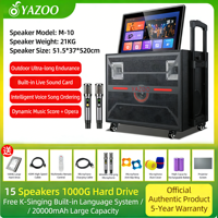 YAZOO M10 Haut-parleur projecteur de karaoké portable pour l'extérieur