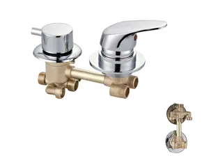 B&S Room Faucet wall Mounted 4 functions 5 Function fashion bath accessory OEM shower diverter valve brass faucet