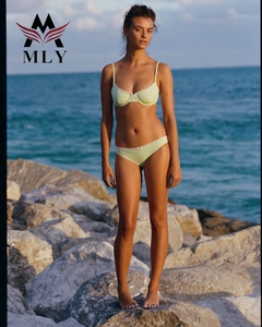 Conjunto de <span class=keywords><strong>Bikini</strong></span> y Brasier Sexy Más Vendido, Traje de Baño de Crochet para Mujer, Trajes de Baño de <span class=keywords><strong>Bikini</strong></span> para Mujer - Product Image 4
