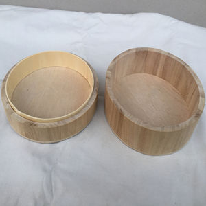 Boîte de rangement ronde en bois avec couvercle, vente en gros, non finie, bricolage, boîte en bois massif vierge, boîte à <span class=keywords><strong>bijoux</strong></span> décorative vintage, fabricant - Product Image 6