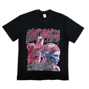 Moda OEM diseño 100% tela de algodón logotipo de marca personalizado de gran tamaño suave directo a <span class=keywords><strong>la</strong></span> ropa DTG impresión camisetas para hombres - Product Image 2