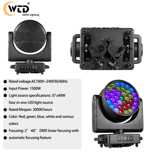 IP65防水37x40W RGBW发光二极管蜂洗移动头灯K25大蜂眼舞台灯，用于DJ音乐会活动 - Product Image 2