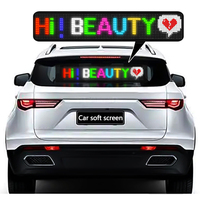 Texto personalizado RGB LED Sign Animación de desplazamiento programable para coche Hogar Festival al aire libre Fiesta Bar APP controlado Flexible