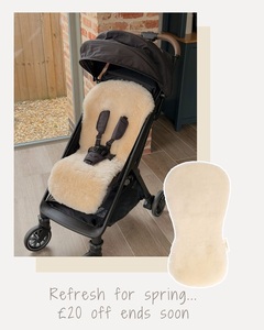 Coussin de siège d'hiver pour poussette bébé en peau de mouton australienne sur mesure, doux pour la peau, en <span class=keywords><strong>fourrure</strong></span> de mouton - Product Image 5