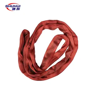 Nhiệm vụ nặng nề Polyester Vải Sling 25mm 50mm Webbing Sling vành đai 1ton-10ton