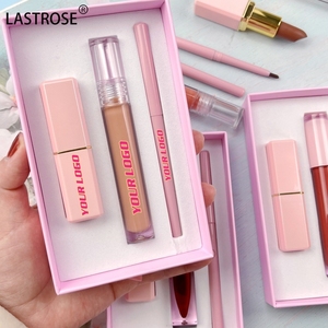Set de Labiales 3 en 1 de Alta Pigmentación en Empaque Rosa, Marca Privada, Vegano, Brillo Labial, Delineador de Labios en Barra Retráctil - Product Image 2
