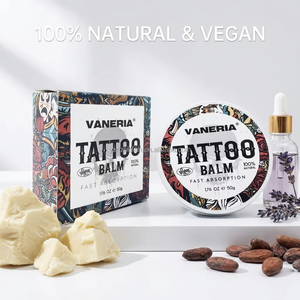 Balsamo Post-Tatuaggio con Burro di Karité, Illuminante per Inchiostro, Idratante e Curativo per Tatuaggi Vecchi e Nuovi, Assorbimento Rapido, Vendita all'Ingrosso - Product Image 3