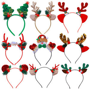 Diademas Navideñas con Luces LED, Diseño de Reno, Muñeco de Nieve y Papá Noel - Product Image 5