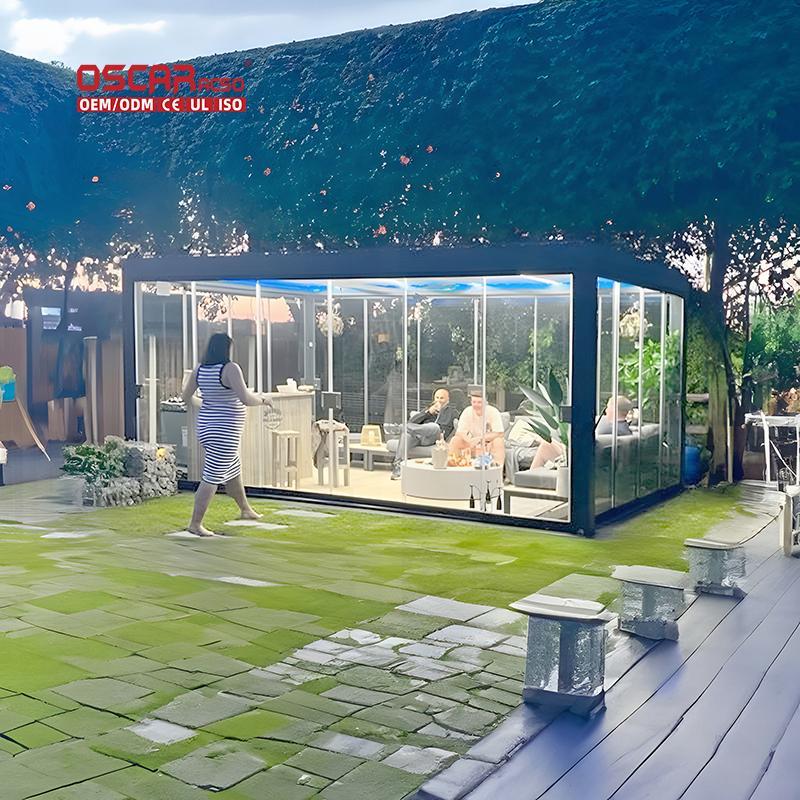 Motorized Gazebo Tents Outdoor Luxury Automatic