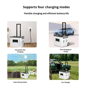 Centrale électrique portable à batterie de type levier MTL55 5000W 220V à onde sinusoïdale pure avec charge solaire pour le camping et les voyages MTL55 Onde Sinusoïdale Pure - Product Image 5