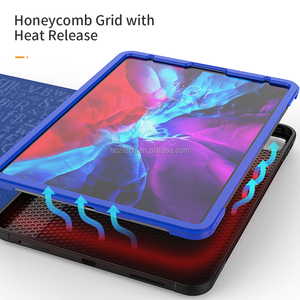 Ốp Máy Tính Bảng Thông Minh Đứng Gập Ba Bằng Da PU Nhẹ Vỏ Lật Với Ngăn Đựng Bút Chì Khe Đựng Thẻ Nam Châm 9.7 10.2 12.9Inch Cho <span class=keywords><strong>iPad</strong></span> - Product Image 2