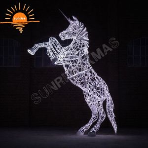 Sculpture de cheval LED d'extérieur, spectacle lumineux de Noël, grande taille, imperméable, ornement pour événements festifs et <span class=keywords><strong>parcs</strong></span> - Product Image 1