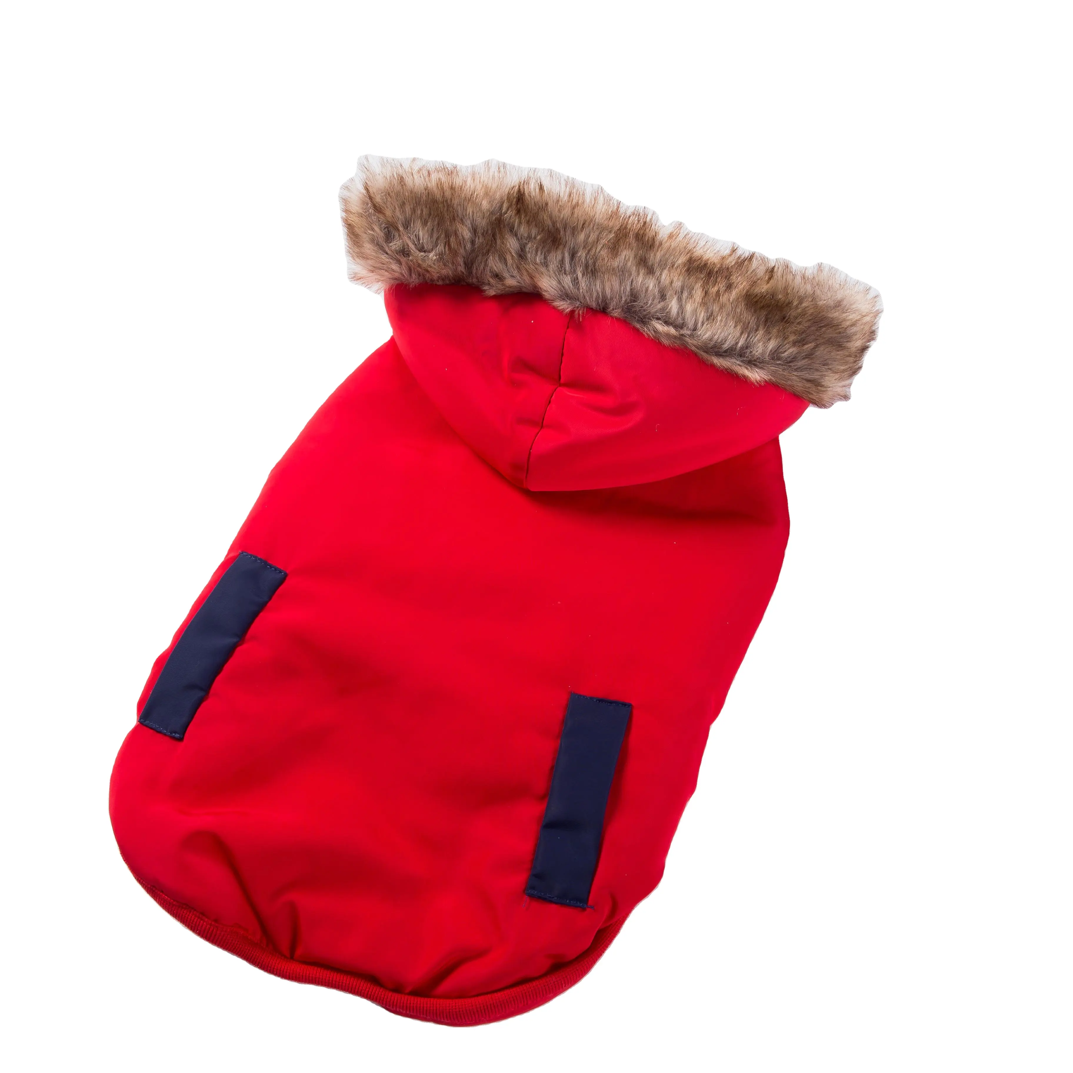 제조업체 도매 버튼 디자인 면화 겨울 따뜻한 애완 동물 개 코트