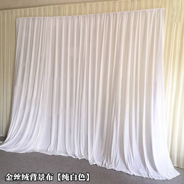 Wedding Stage Velvet Curtain Fabric Backdrop Gold Glittering Velvet Curtains, Dark Gold Velvet Curtains