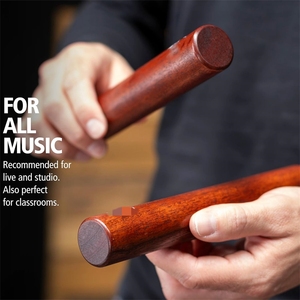 Palos de ritmo de madera dura de percusión clásica personalizados, instrumentos musicales, Claves, palos para estudio <span class=keywords><strong>en</strong></span> vivo y aulas - Product Image 2