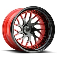 Rines Forjados Personalizados de 2 Piezas y Múltiples Radios de 20, 21, 22, 23 y 24 Pulgadas, 5X114.3, 5X112, 5X120, con Logotipo Personalizado para Model Y, A6, M3