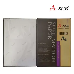 A-SUB 125g papier de transfert par sublimation A4 à séchage instantané de couleur vive de qualité européenne