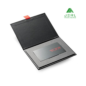 custom luxury black credit card packaging box for greeting business cards