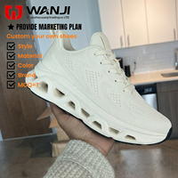 Chaussures de course personnalisées pour hommes, légères et respirantes, baskets Cloud à lacets, vente en gros de chaussures de course avec logo personnalisé