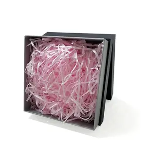 पुनर्नवीनीकरण थोक गांठदार गुलाबी ज़िगज़ैग सजावटी उपहार बॉक्स क्राफ्ट क्रिंकल टिशू पैकिंग पैकेजिंग के लिए कटा हुआ कागज