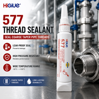 HiGlue 577 567 565 Mastic Anaérobie pour Raccords et Tuyaux Métalliques, Adhésif Anti-Fuite 50ml 250ml