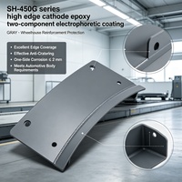 Revêtement électrophoretique cathodique bicomposant gris SH-450G avec une couverture des bords supérieure