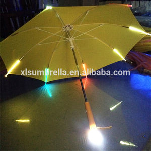 <span class=keywords><strong>Parapluie</strong></span> à LED avec nervures lumineuses <span class=keywords><strong>Parapluie</strong></span> <span class=keywords><strong>transparent</strong></span> Poe avec impression de logo Vert clair et LED - Product Image 2