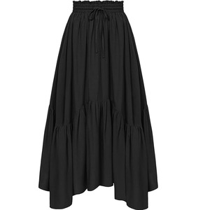 Moda europea americana estate rinascimentale elegante gonna lunga <span class=keywords><strong>a</strong></span> pieghe <span class=keywords><strong>a</strong></span> <span class=keywords><strong>vita</strong></span> <span class=keywords><strong>alta</strong></span> per donna dolce - Product Image 2