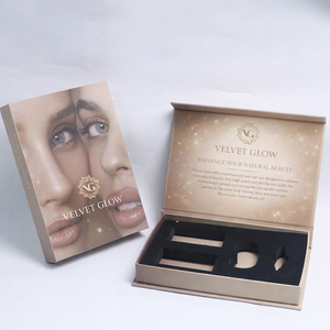 Boîte cadeau magnétique vide en papier de luxe haut de gamme personnalisée en gros avec doublure en éponge UV pour boîtes de lentilles de contact - Product Image 2