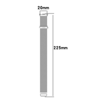 Bracelet de montre intelligente en maille milanaise en acier inoxydable avec fermoir magnétique pour Xiaomi Mi Band 9 Pro 10 Pro Correa pour Redmi Watch 6 5